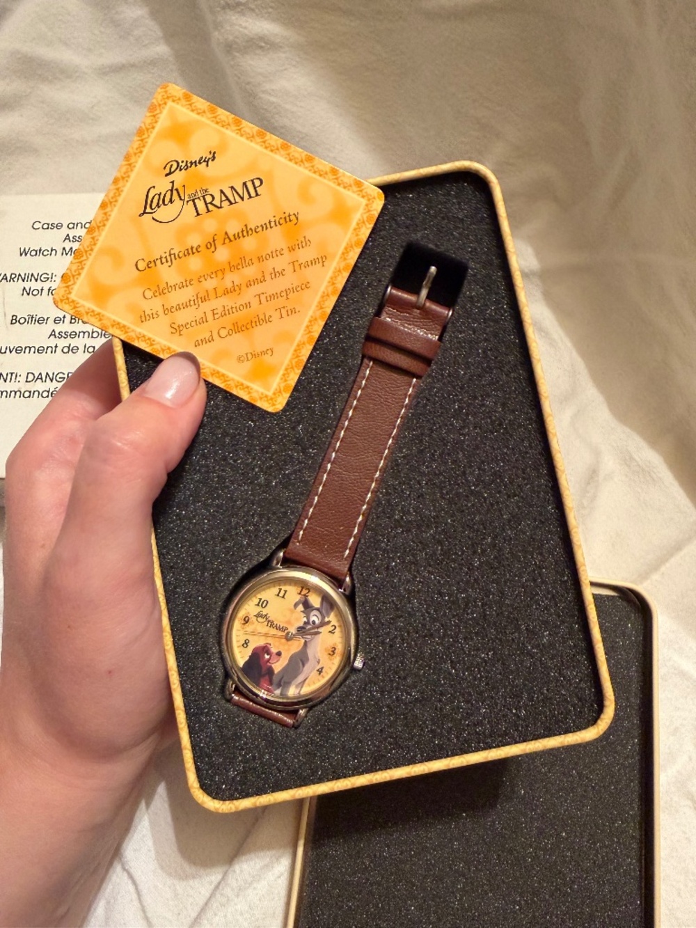 Vintage Lady and The Tramp 2005 Watch Display Limited Edition Disney
